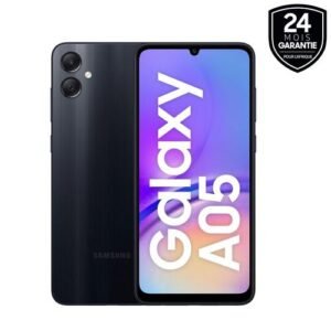 Samsung Galaxy A05 - 4G - 2 SIM - 6.7" - 4/64Go - 50Mpx - 5000 MAh - Noir + 24 Mois De Garantie