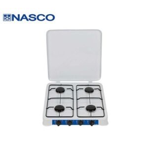 Nasco Réchaud à Gaz à Fermeture - 4 Feux-Nasgs-K4bw - Blanc / Noir