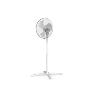 MIDEA - Ventilateur A Pied 16''/ 3 Vitesses / 3 Helices/ Blanc/ 40W / 220-240V
