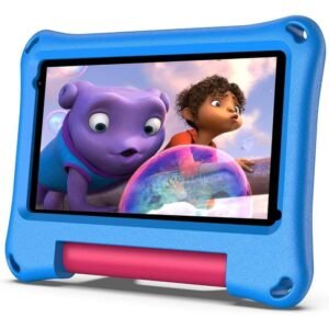 Baby Stan Nouvelle Tablette Educative À Puces + Jeux Intégrés - 128 Giga/4RAM + Etui - Bleu