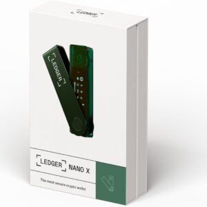 Ledger Nano X (Vert émeraude) Le Wallet Physique de cryptos - Bluetooth - Portefeuille idéal pour Acheter, gérer et Faire fructifier Vos Actifs numériques en sécurité (Copie)