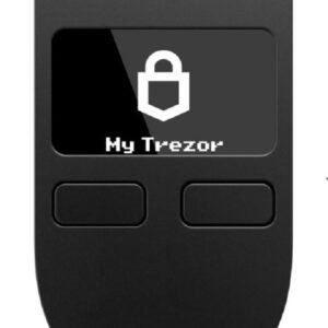 Trezor Model One - Le Portefeuille Matériel Original pour Crypto-Monnaies, Sécurité Bitcoin, Support de Plus de 1000 Cryptos, Interface Facile à Utiliser (Noire)