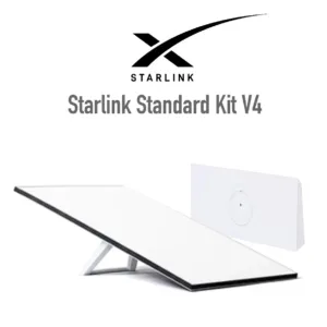 Kit Starlink Standard V4 Routeur Satellite Wifi Antenne Wifi6 IP67 jusqu'à 235 Appareils